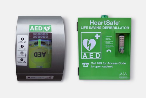 Example AED cabinets